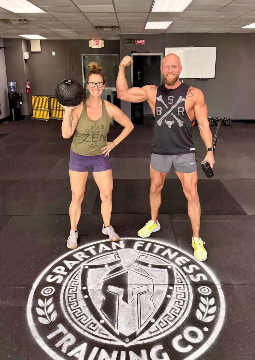Coaches Brendan and Amanda Grubbs at Spartan Fitness Training Co.